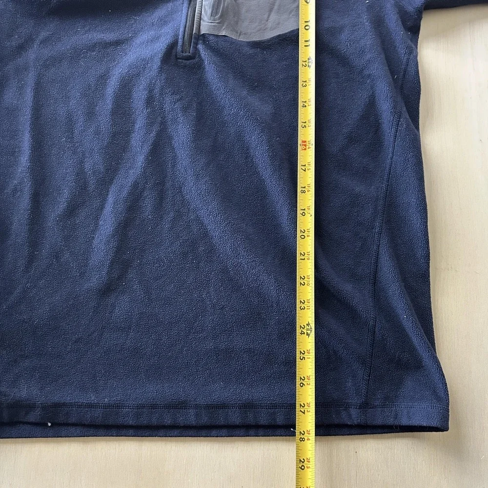 Eddie Bauer First Ascent Sweater Mens LT Blue 1/4 Zip Fleece Pullover‎ Outdoor